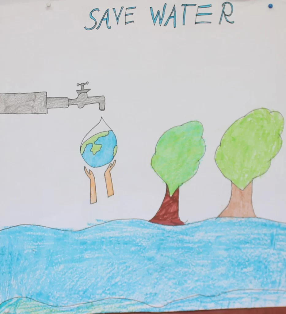 Save water Painting by Aayush Kadam