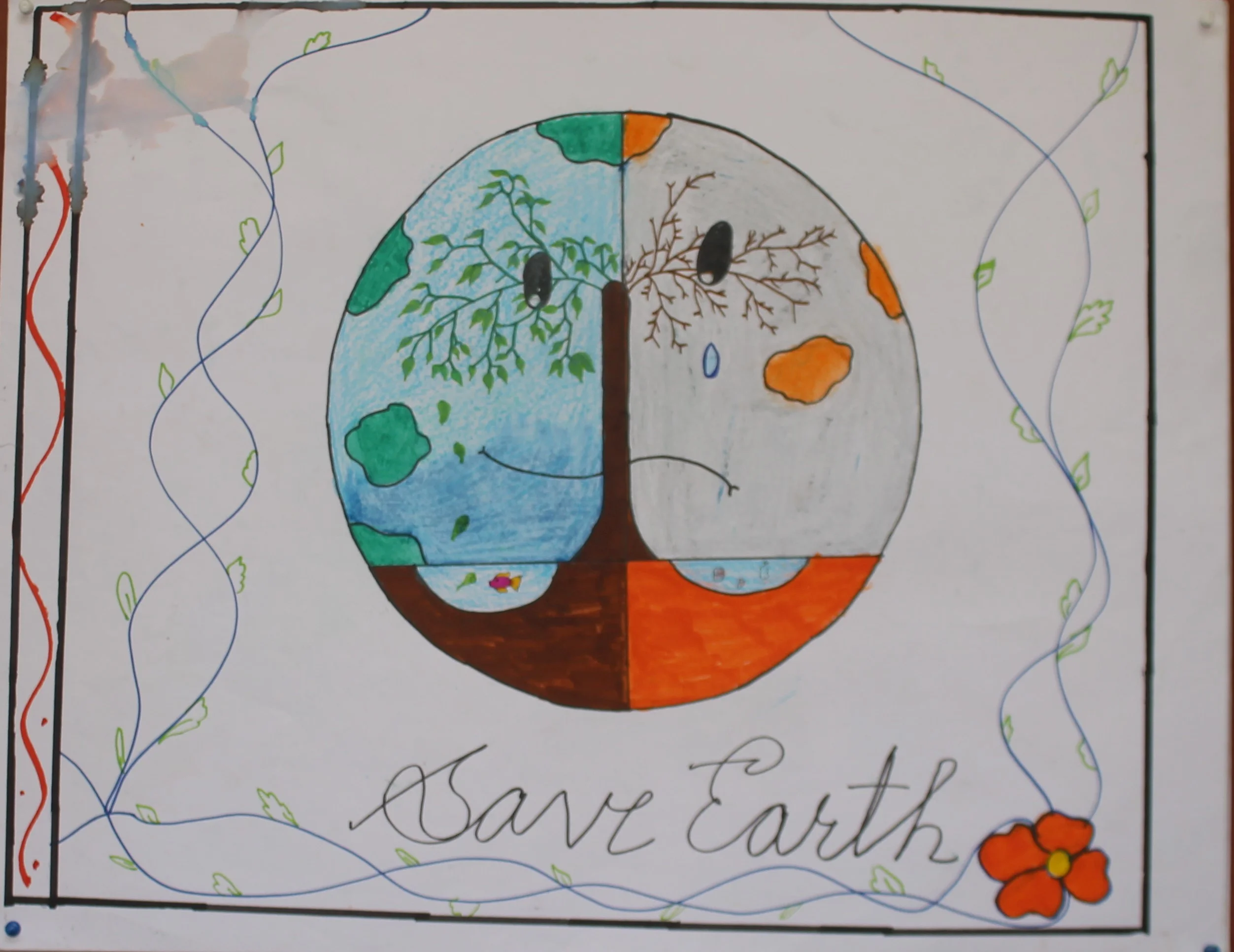 How to draw Save Tree Poster Easy | Save Earth drawing for kids – Craig  Harman-saigonsouth.com.vn