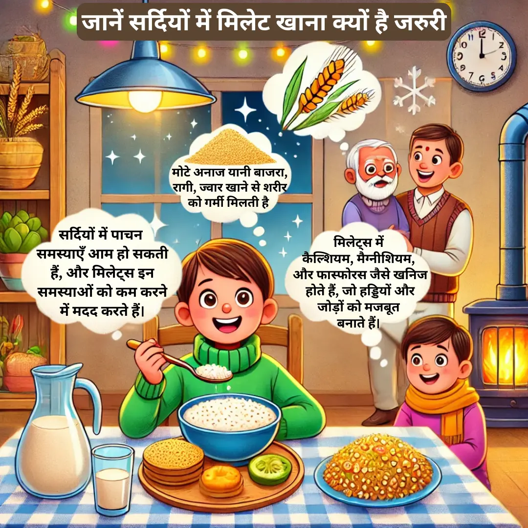 sardiyon me millet khana kyun hai jaruri