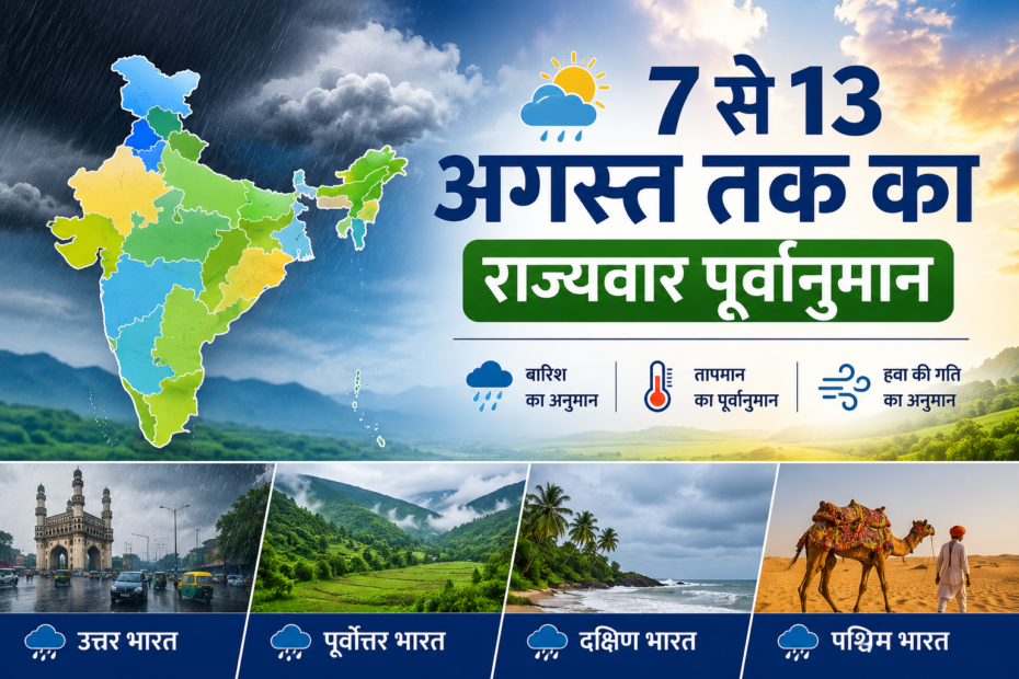 weather Forecast 7 to 13 August 2026